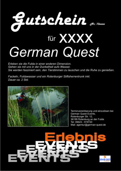 Erlebnis Gutschein